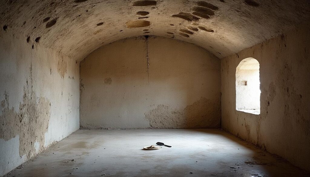 Traiter l'humidité des murs enduits dans une cave