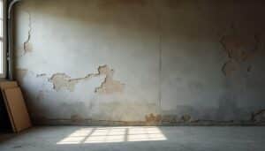 Éliminer le salpêtre sur l’enduit mural du garage