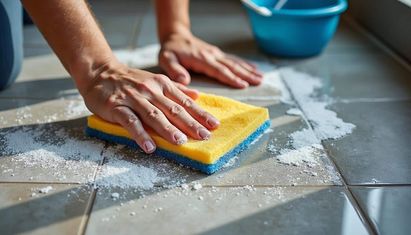 Comment utiliser un seau pour le nettoyage du carrelage avec des traces tenaces