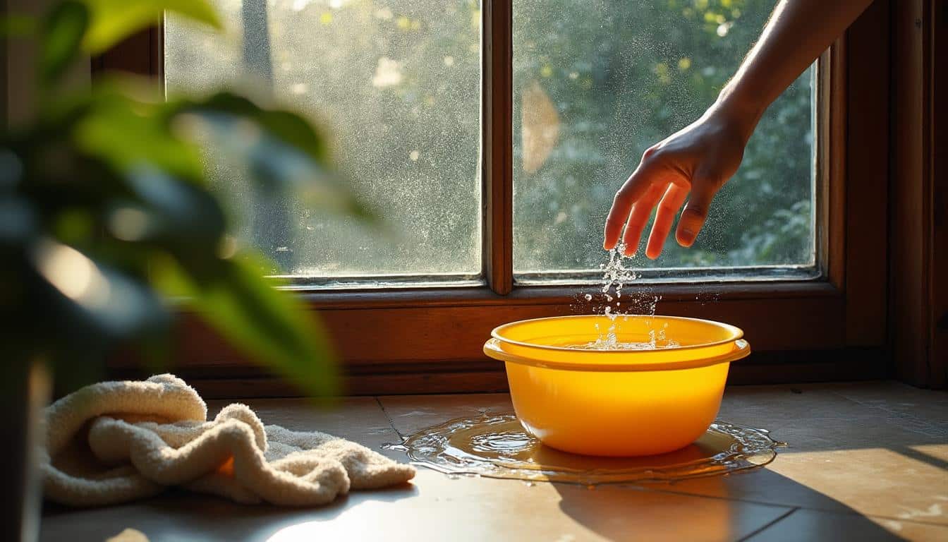 Pourquoi un seau est indispensable pour le nettoyage des vitres intérieures de la maison