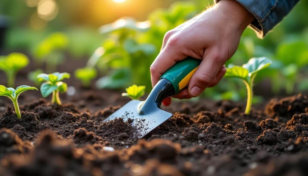 Pourquoi ameublir la terre du potager avant de planter des légumes avec une griffe