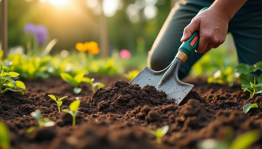 Préparer la terre du potager pour vos semis avec une griffe