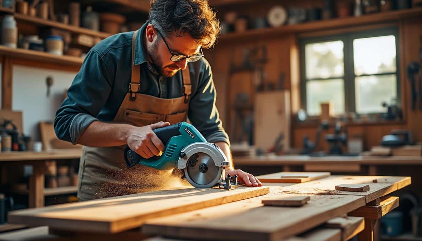 Illustration: Pourquoi choisir une scie circulaire plongeante Makita pour vos travaux de précision ?