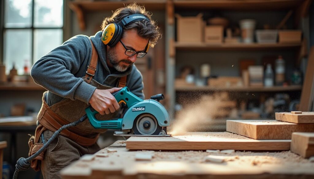 Makita scie circulaire plongeante : précision et sécurité garanties