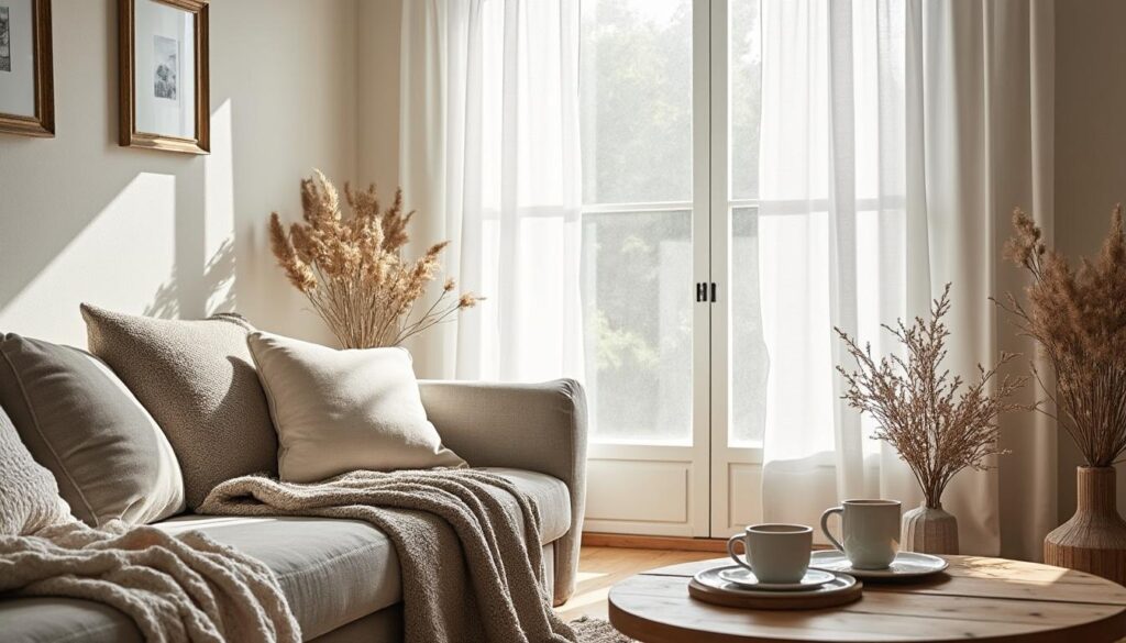 Comment créer une ambiance salon cosy avec un store voilage ?