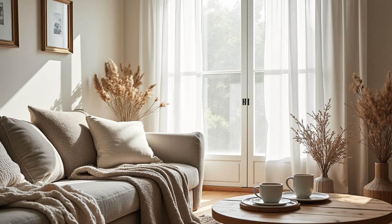 Comment créer une ambiance salon cosy avec un store voilage ?