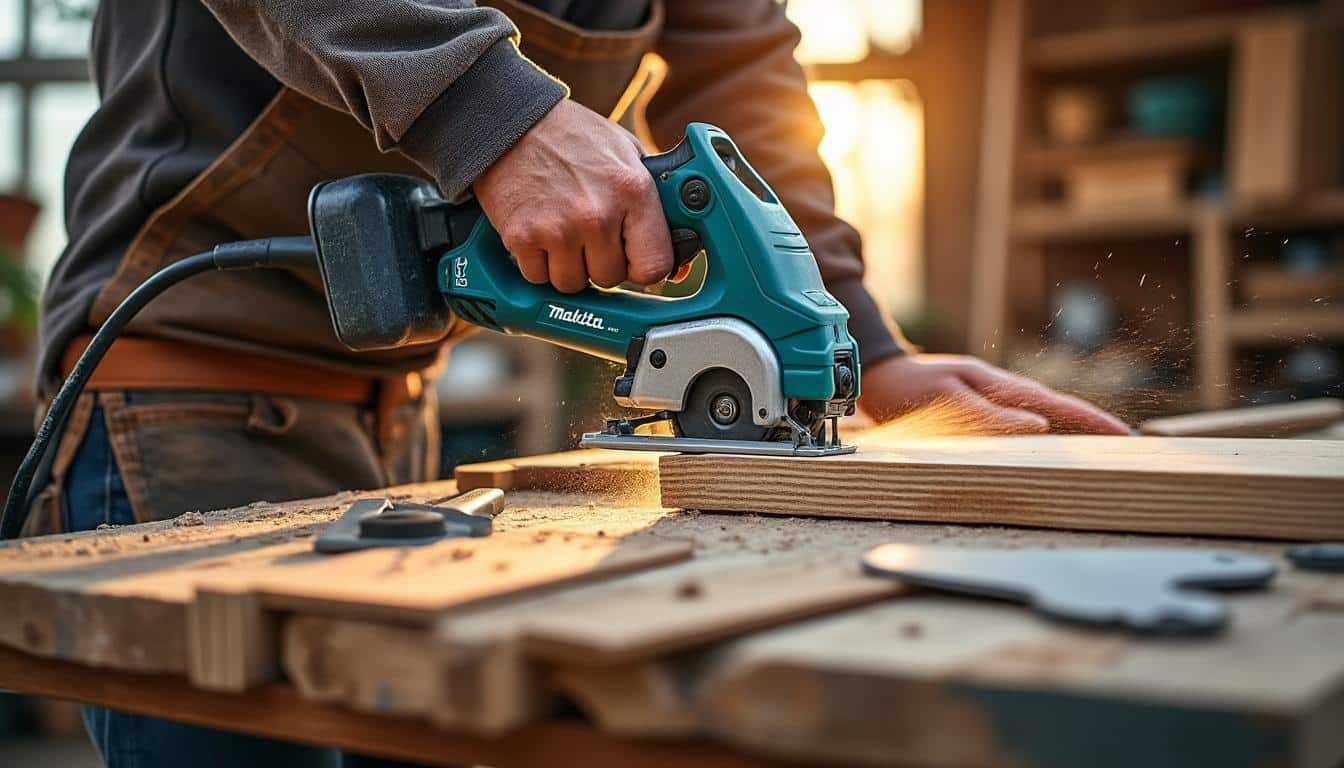 Illustration: Pourquoi choisir une scie à onglet radiale Makita pour vos projets électriques ?