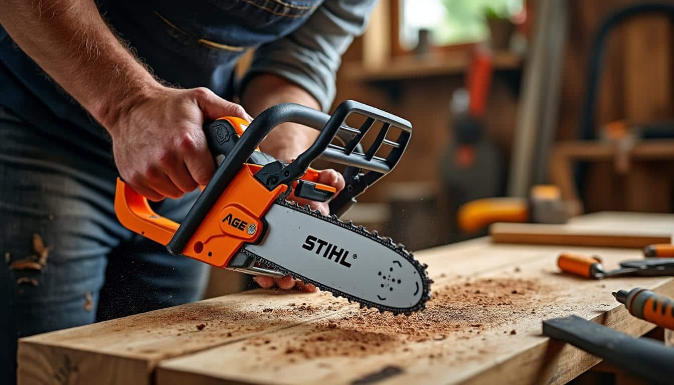 Illustration: Comprendre la scie à main Stihl : définition et usages essentiels