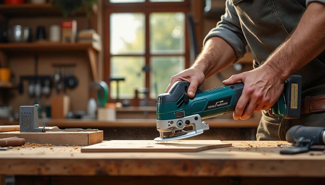 Illustration: Fonctionnement et spécificités de la scie plongeante à batterie