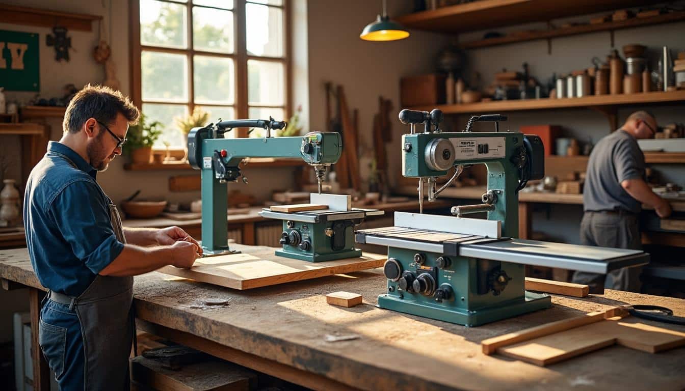 Illustration: Comment la scie à onglet radiale KGS 254 M se positionne face aux grandes marques