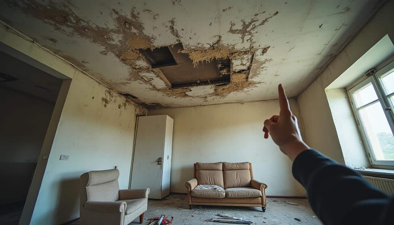 Plafond abîmé : que faire pour le réparer efficacement et durablement