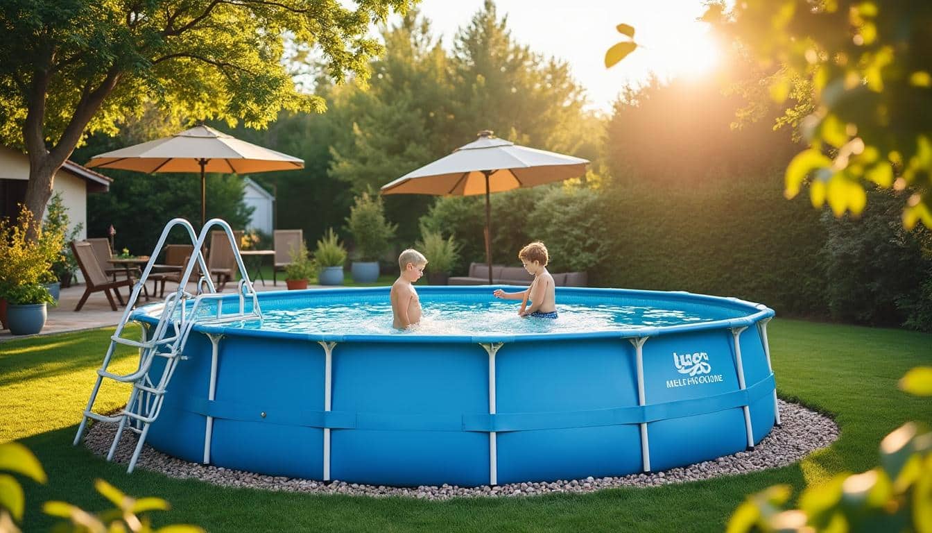 Illustration: Comprendre les piscines hors sol tubulaires : formes, structures et accès