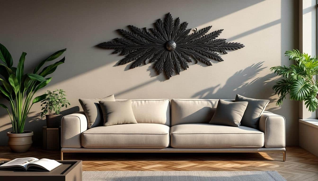 Décoration murale en métal noir : élégance et modernité à adopter