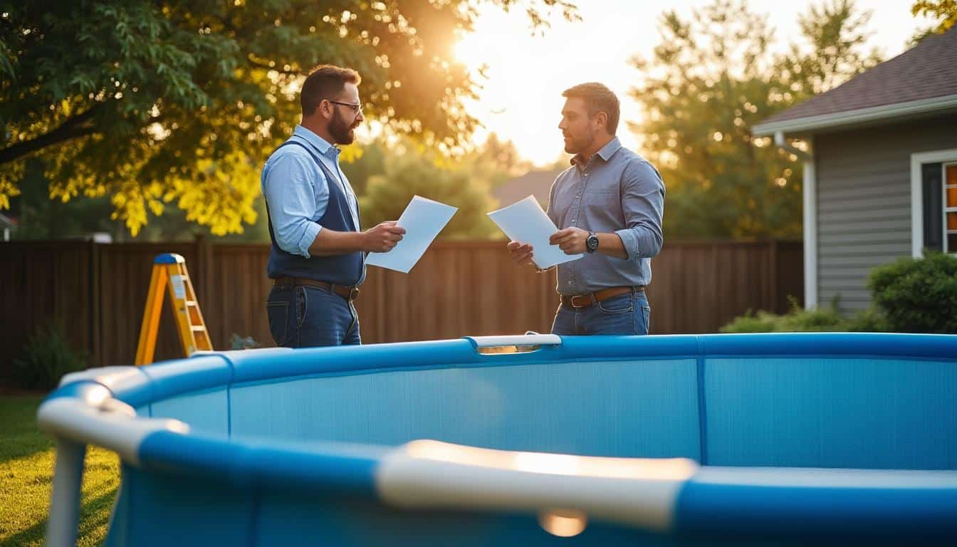 Illustration: Quand faut-il déclarer une piscine hors sol auprès de la mairie ?