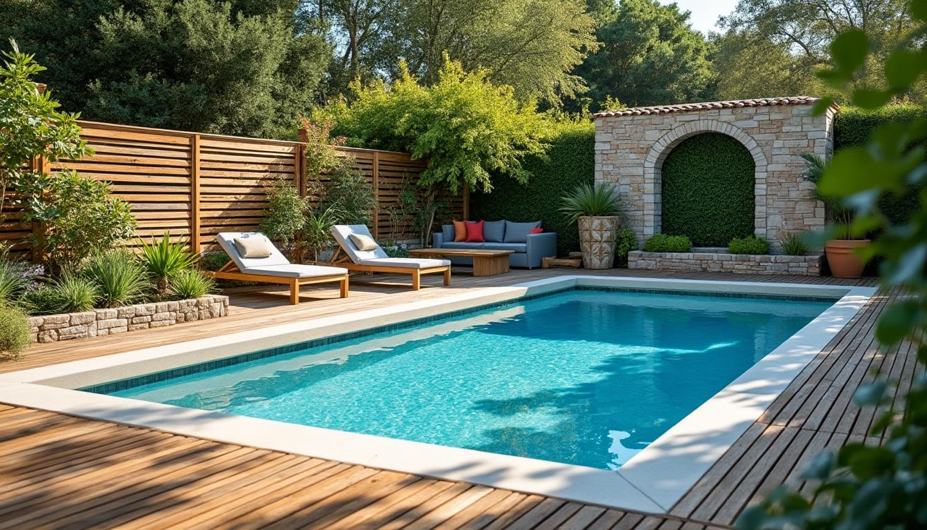 Illustration: Les matériaux et styles adaptés pour habiller une piscine hors sol