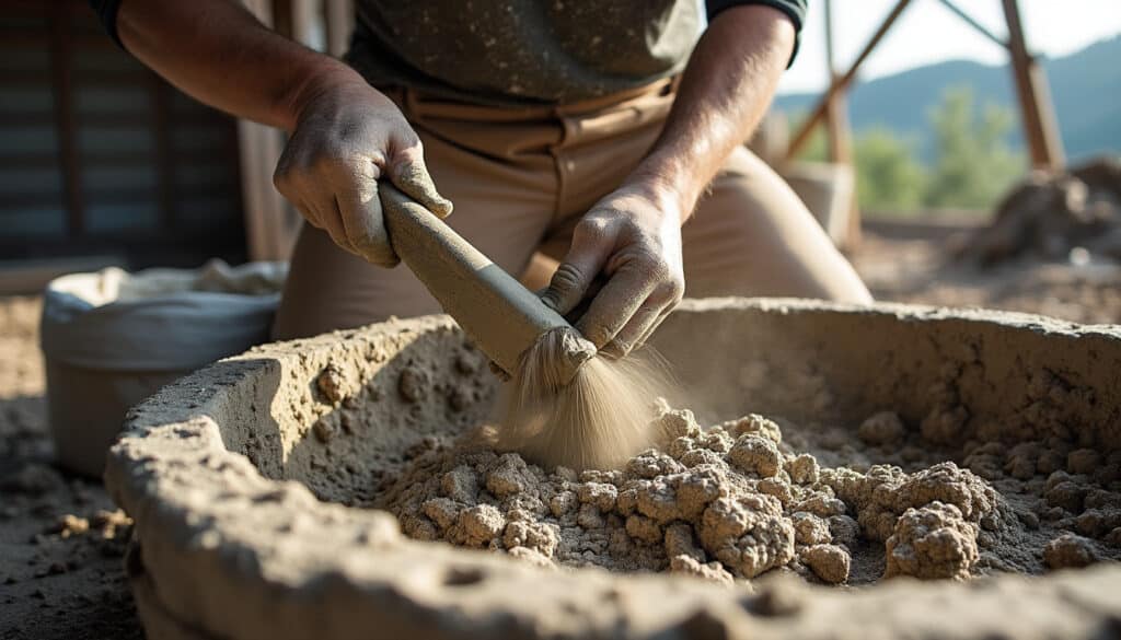 Dosage du mortier ciment chaux sable : guide pour un mélange réussi