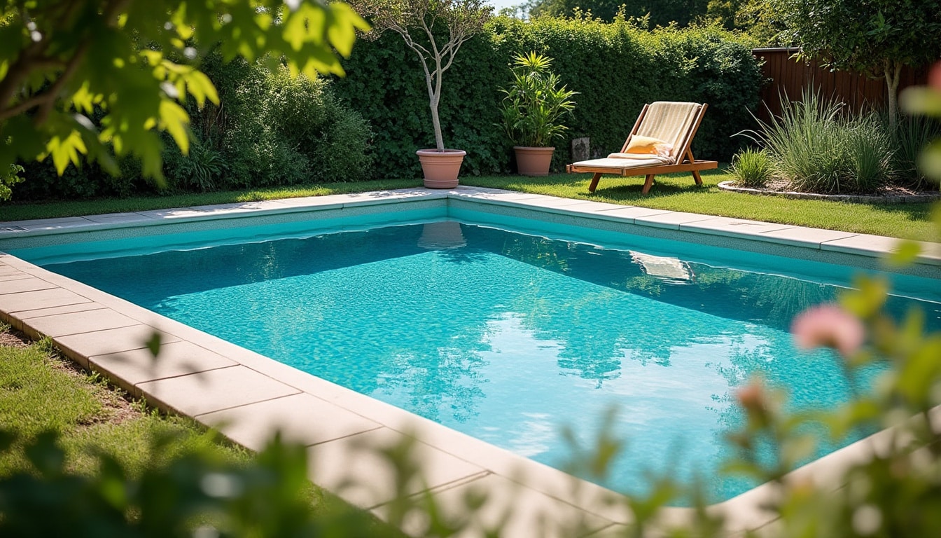 Piscine carrée 3x3 m hauteur 1,20 m : mini bassin idéal jardin
