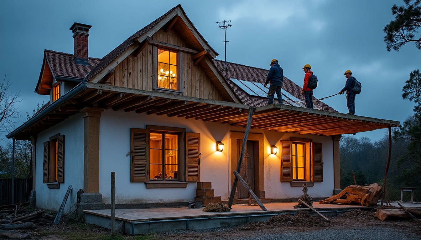 Illustration: Comprendre la technique du rehaussement par le haut d’une maison